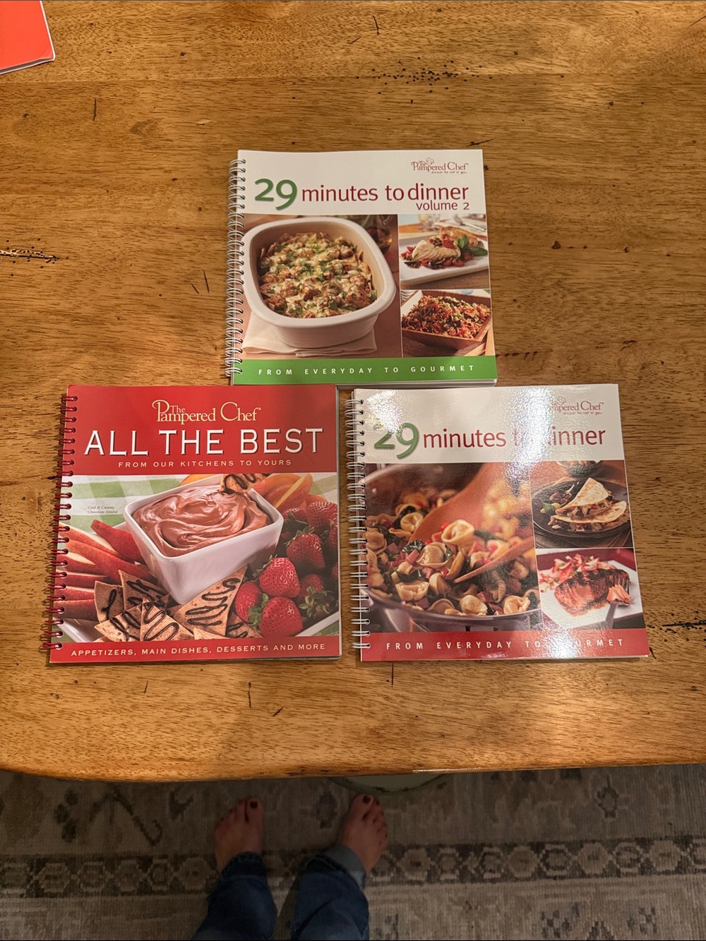 3- Pampered Chef Cookbook Set - 
29 Minutes to Dinner vol 1&2
All the best